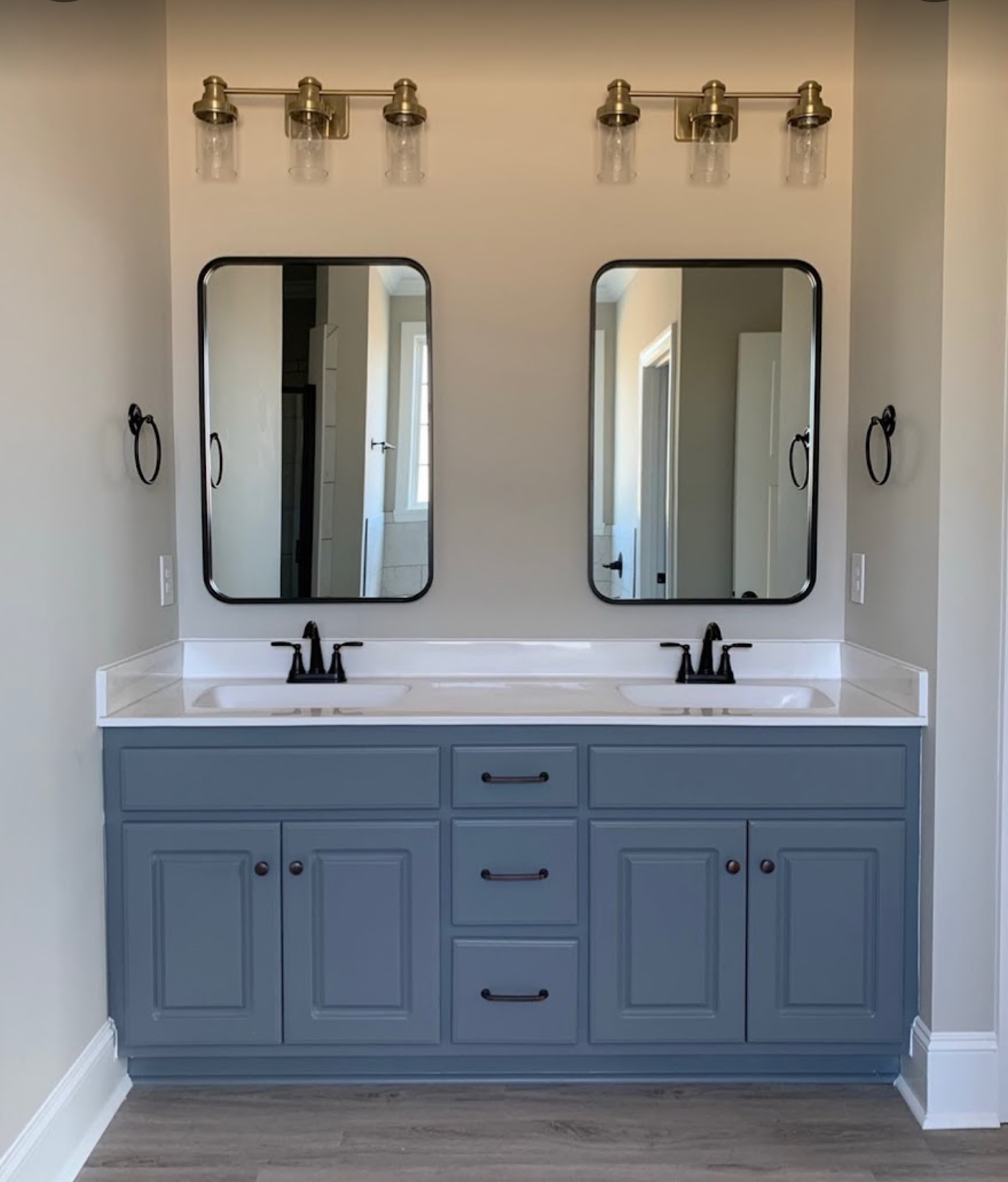 Bathroom Vanity Painting Service Project