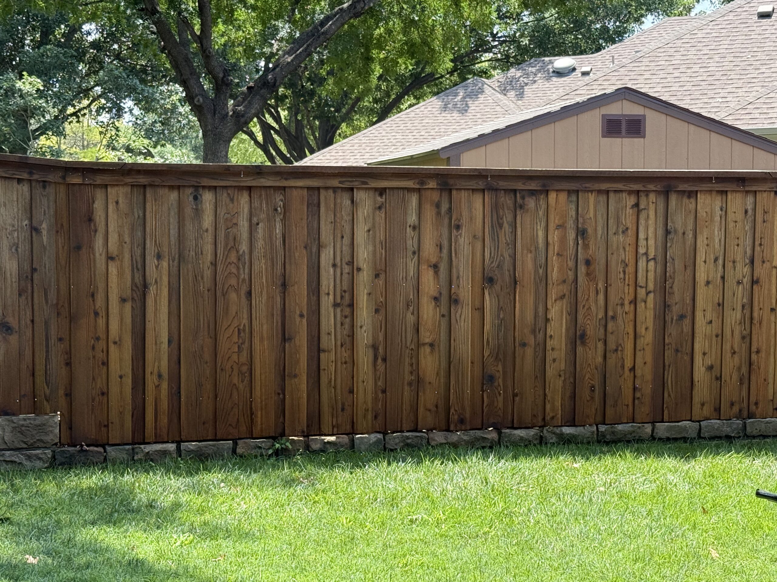 Stained Fence Finished Project Village Pro Painters
